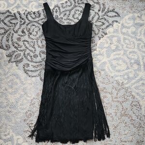 Michael Kors Elegant Fringe Dress Black 4
